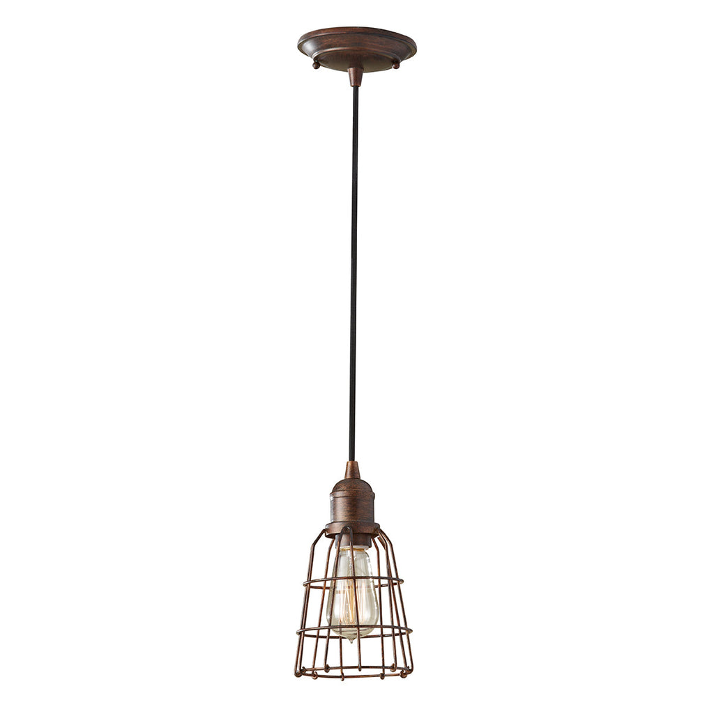 Urban Renewal  1 Light Pendant - Parisian Bronze - Feiss