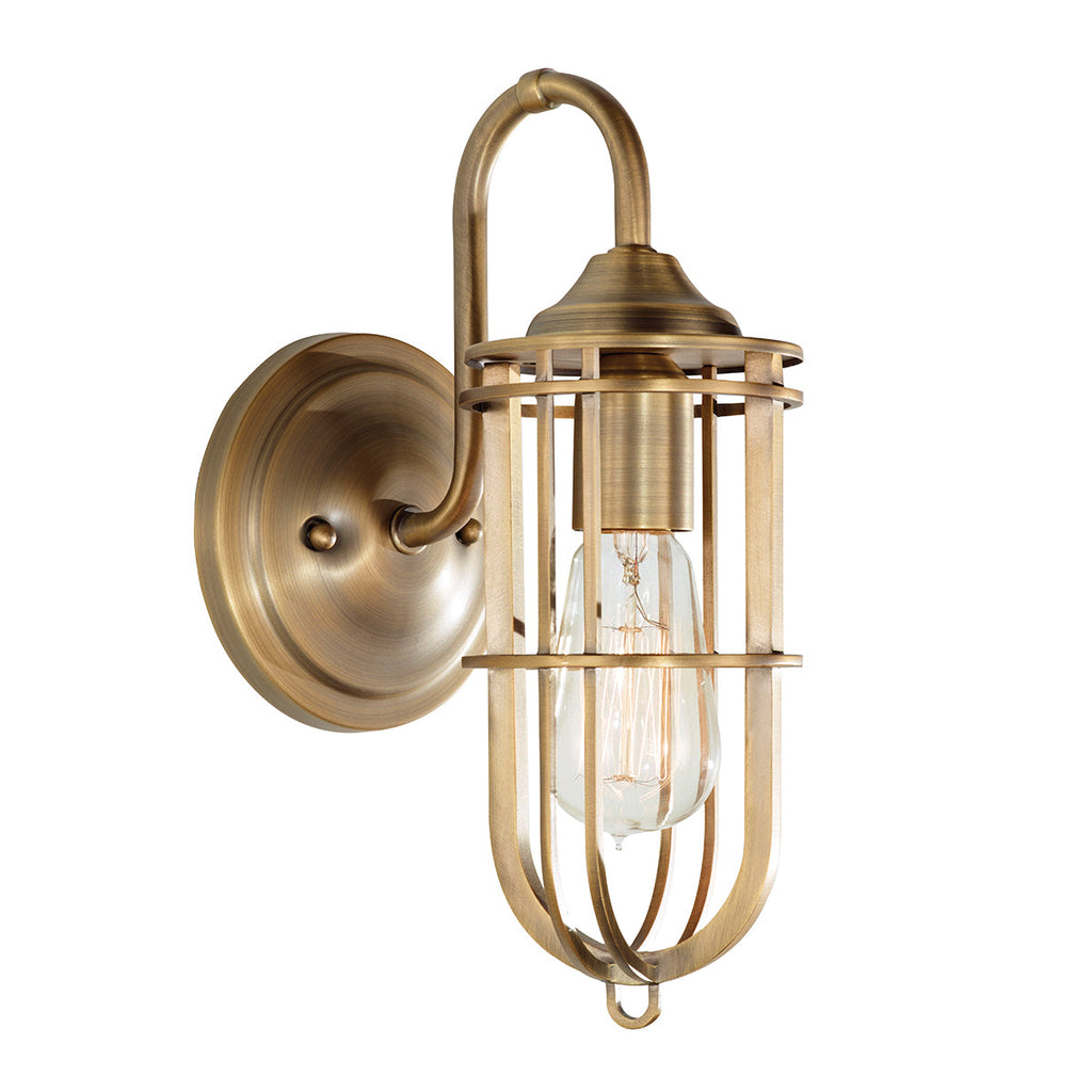Urban Renewal 1 Light Wall Light  - Dark Antique Brass - Feiss
