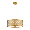 Arabella 3 Light Duo-Mount Large Pendant - Gilded Nola