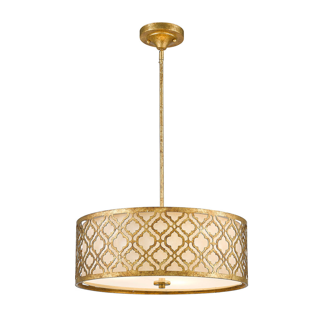 Arabella 3 Light Duo-Mount Large Pendant - Gilded Nola