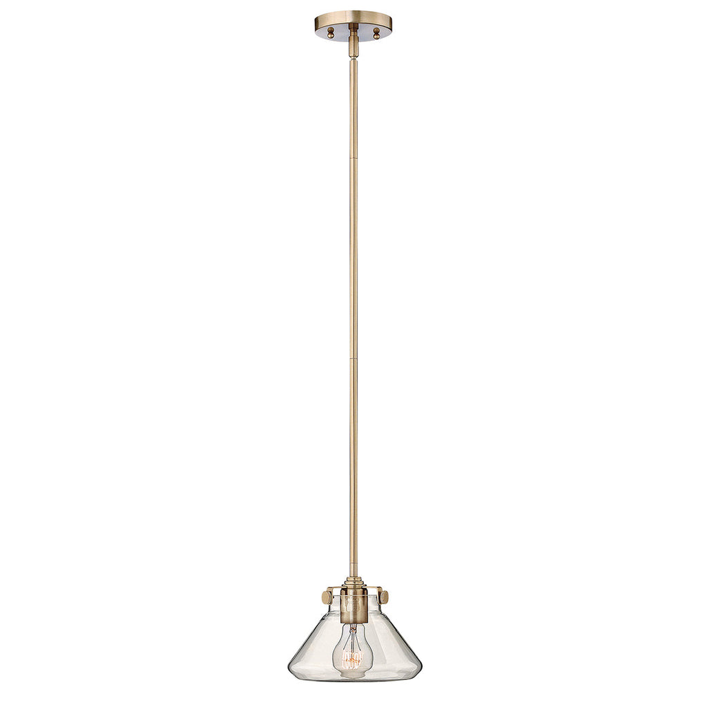 Congress 1 Light Clear Glass Pendant - Brushed Caramel  - Hinkley Lighting