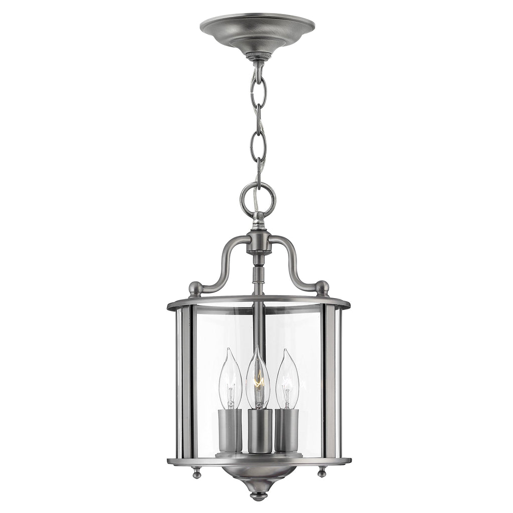Gentry 3 Light Small Pendant - Pewter - Hinkley Lighting