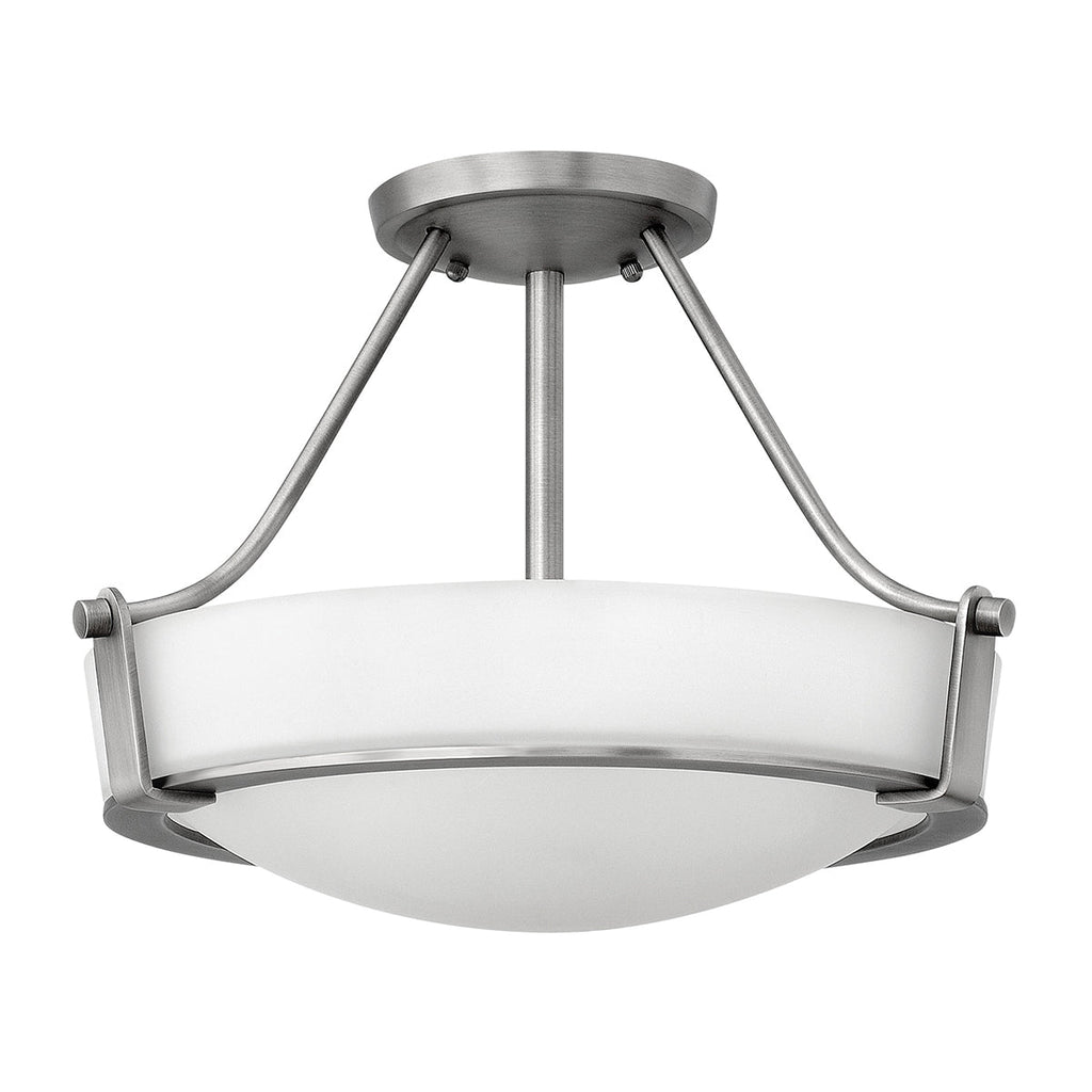 Hathaway 3 Light Small Semi-flush - Antique Nickel - Hinkley Lighting