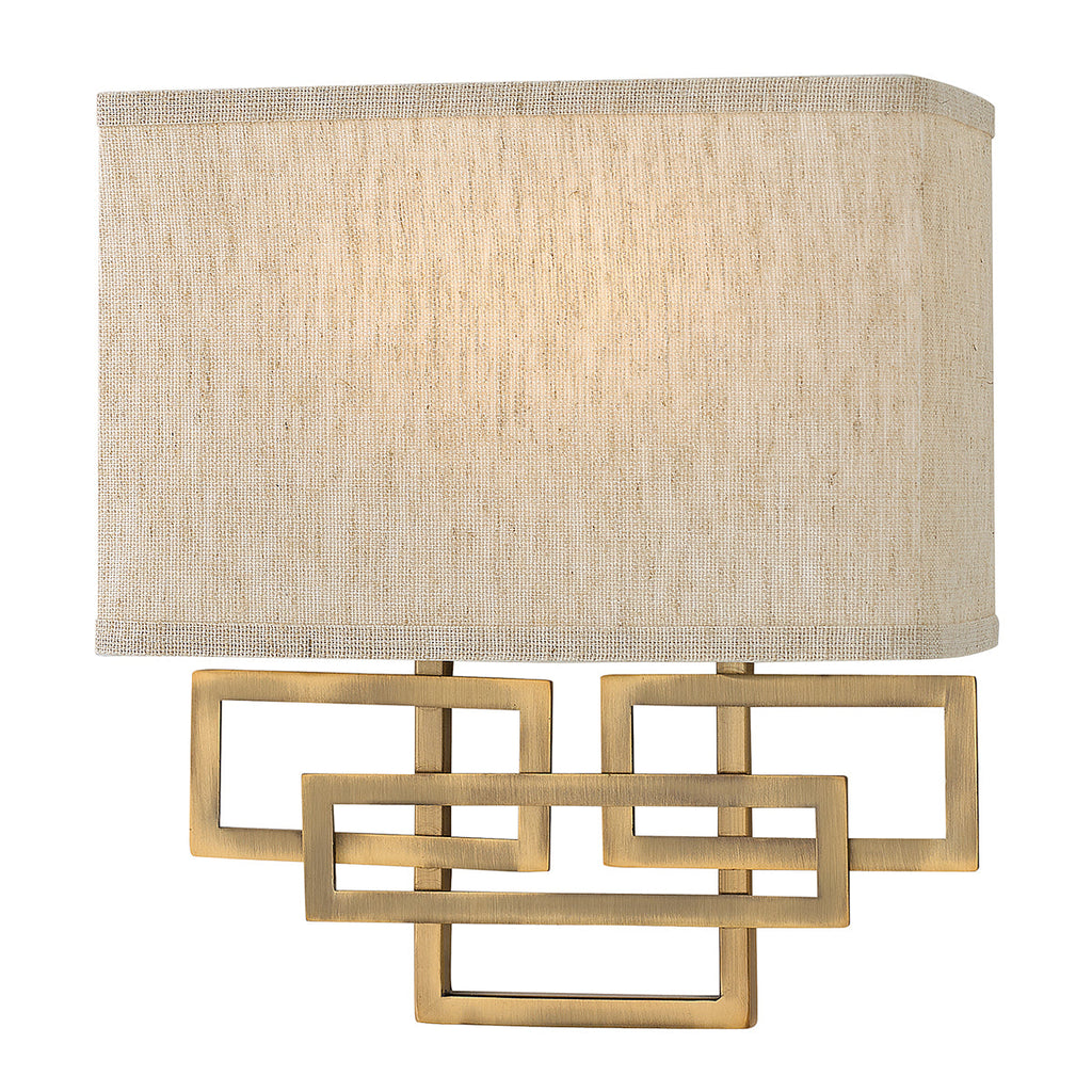 Lanza 2 Light Wall Light - Brushed Bronze - Hinkley Lighting