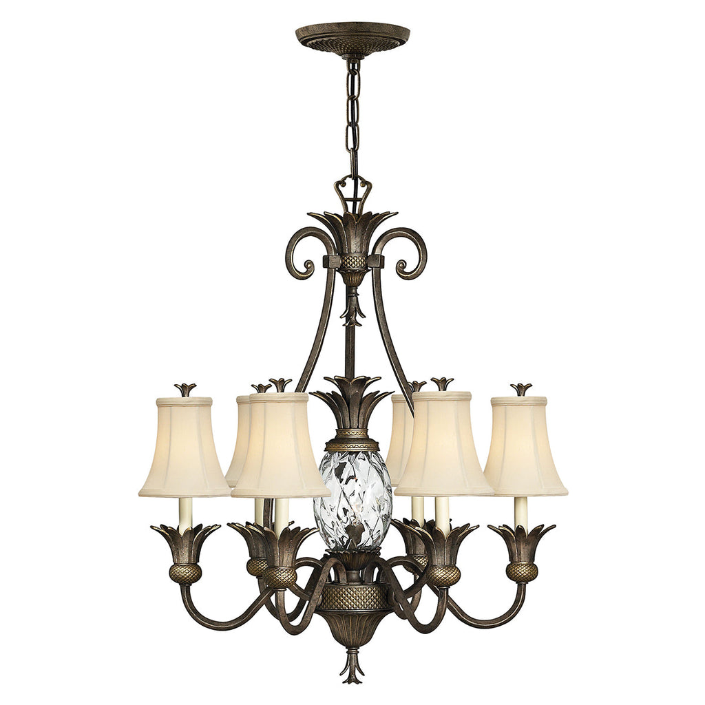 Plantation 7 Light Chandelier - Pearl Bronze - Hinkley Lighting