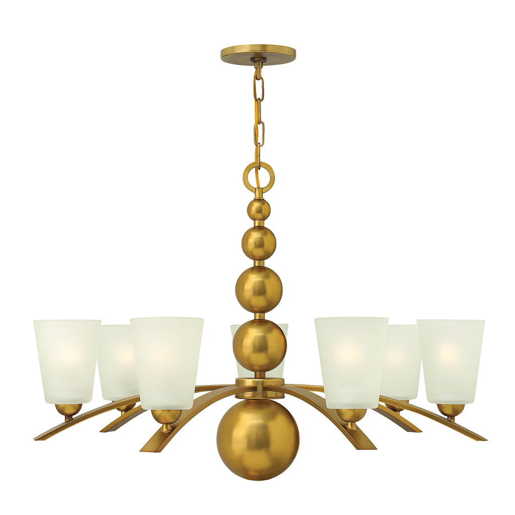 Zelda 7 Light Chandelier - Vintage Brass - Hinkley Lighting