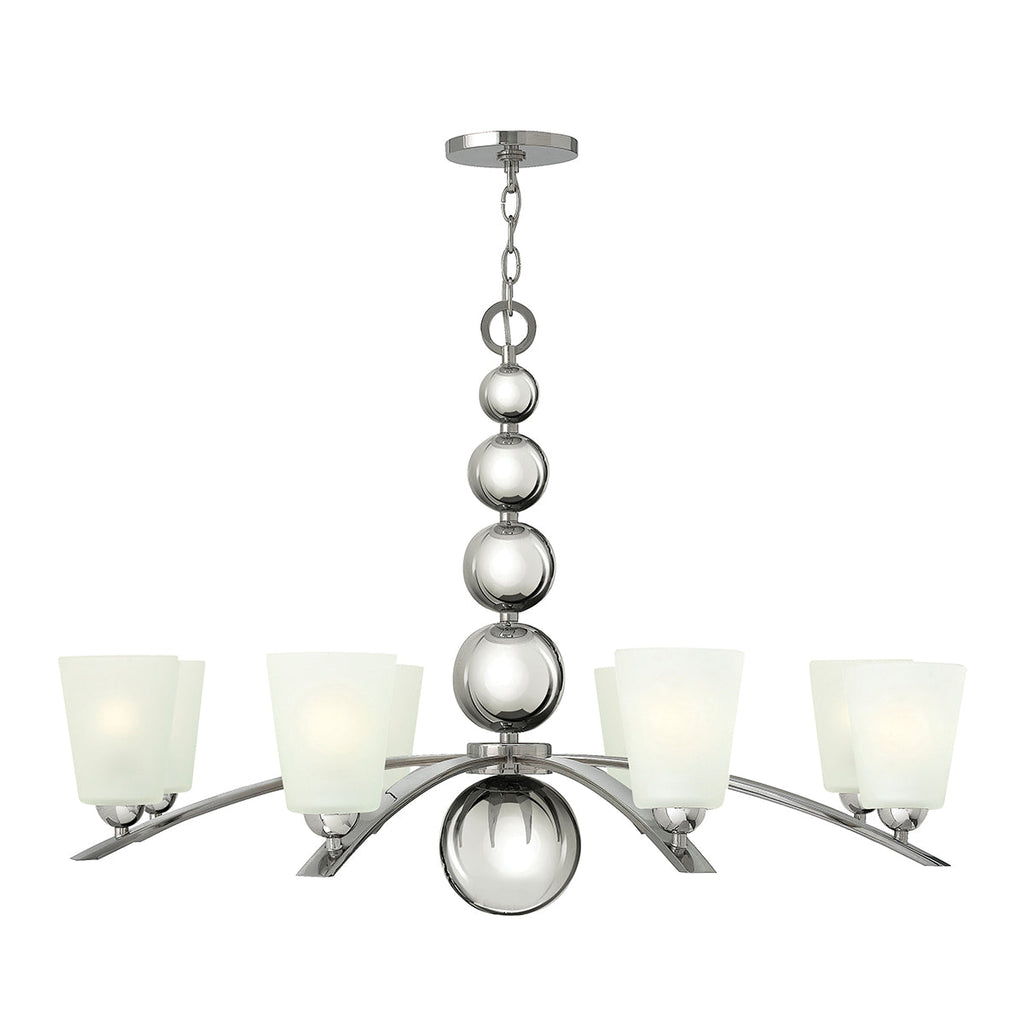 Zelda 8 Light Chandelier - Polished Nickel - Hinkley Lighting