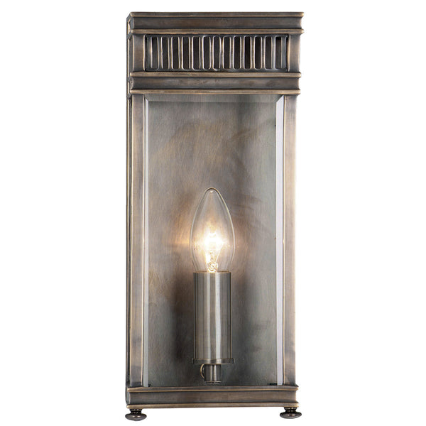 Holborn 1 Light Half Lantern Small - Dark Bronze - Elstead Lighting