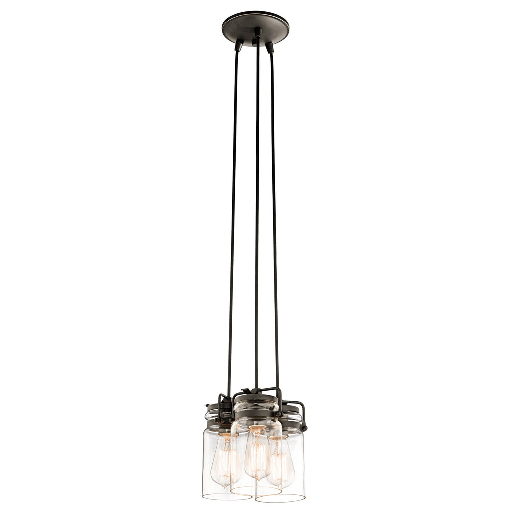 Brinley 3 Light Pendant - Olde Bronze - Kichler