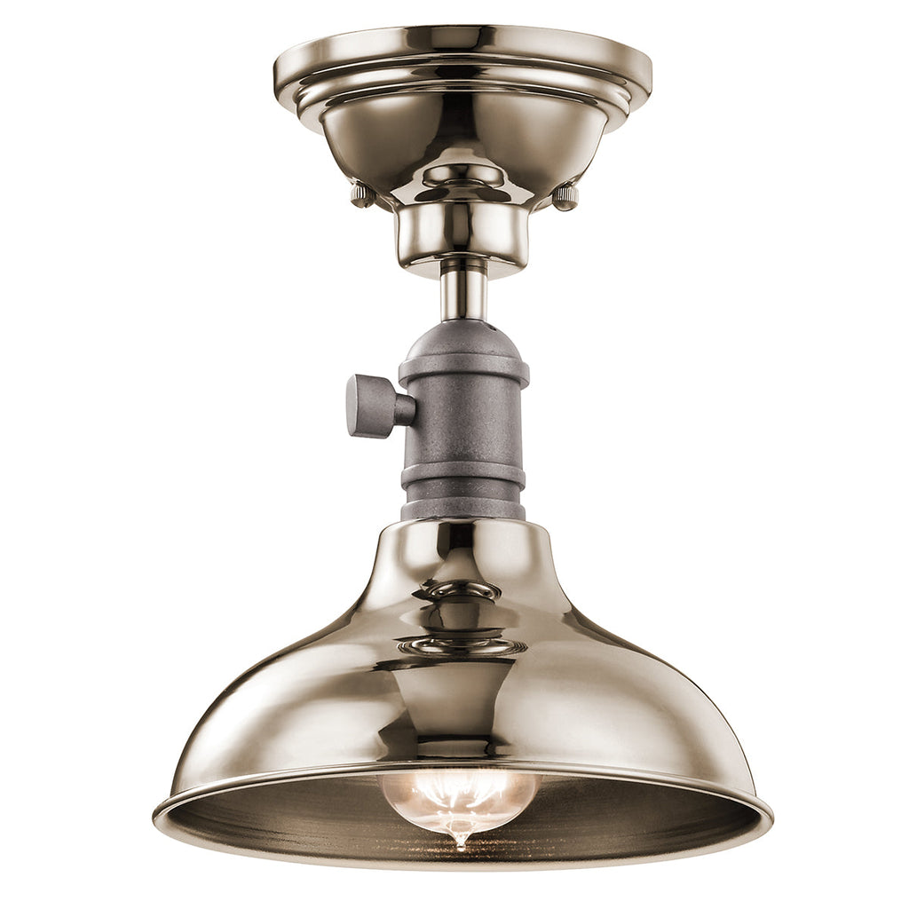 Cobson 1 Light Mini Pendant - Polished Nickel - Kichler