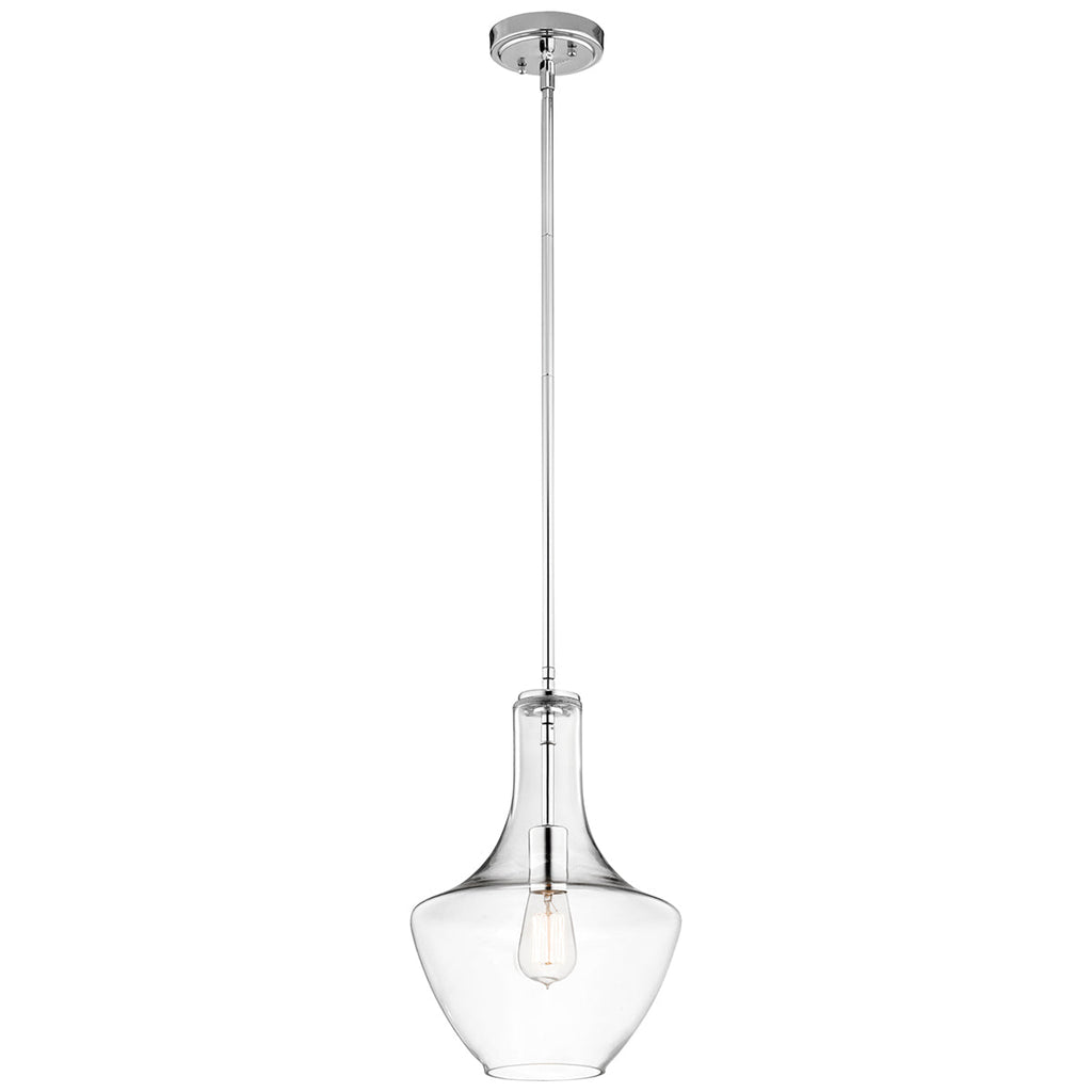 Everly 1 Light Small Pendant - Chrome - Kichler
