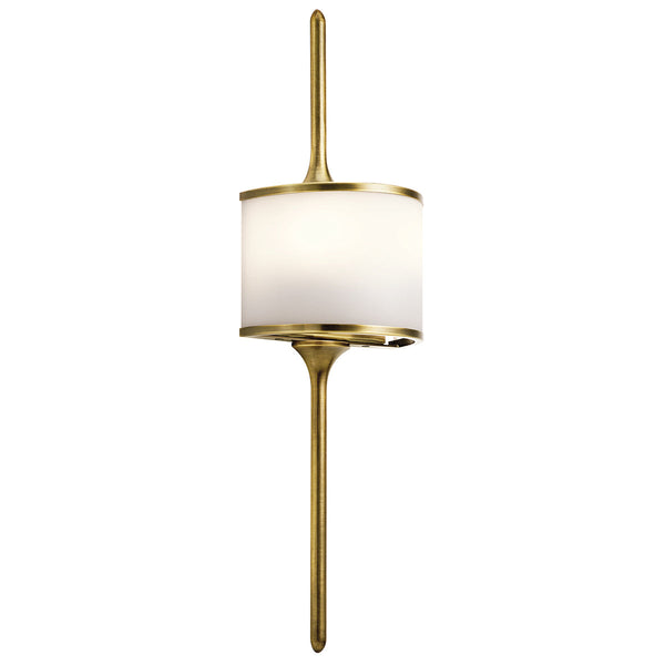 Mona 2 Light Wall Light - Natural Brass - Kichler