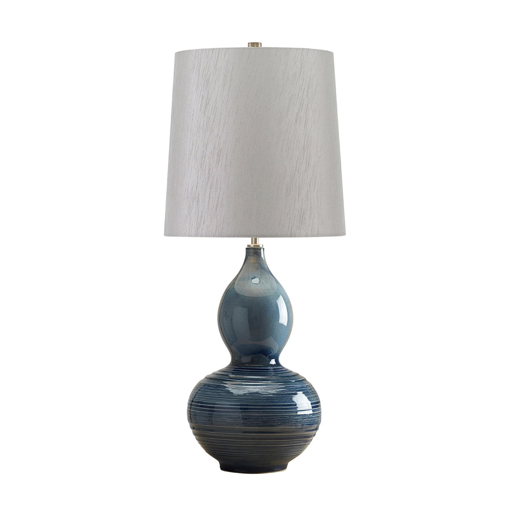 Lapis Gourd 1 Light Table Lamp - Elstead Lighting