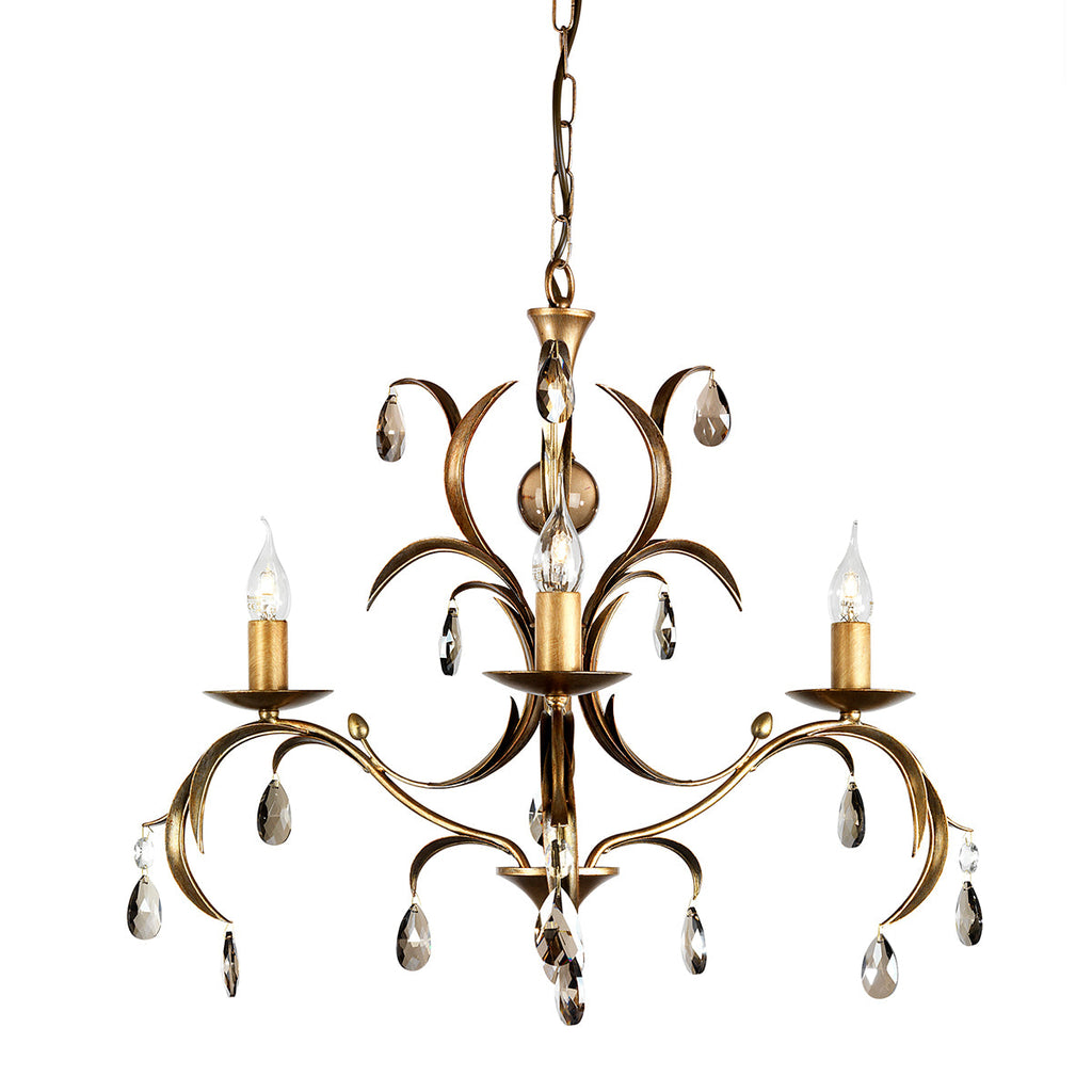 Lily 3 Light Chandelier - Elstead Lighting