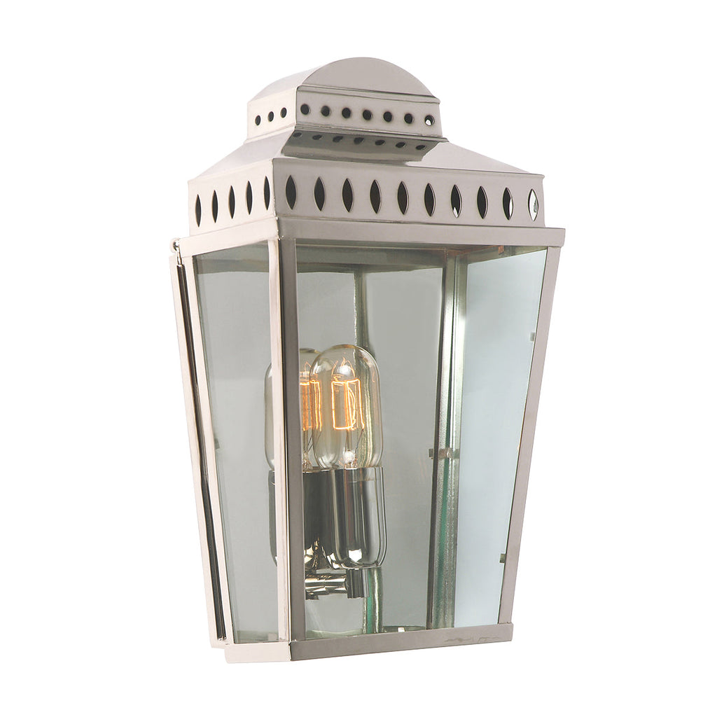 Mansion House 1 Light Wall Lantern - Polished Nickel - Elstead Lighting