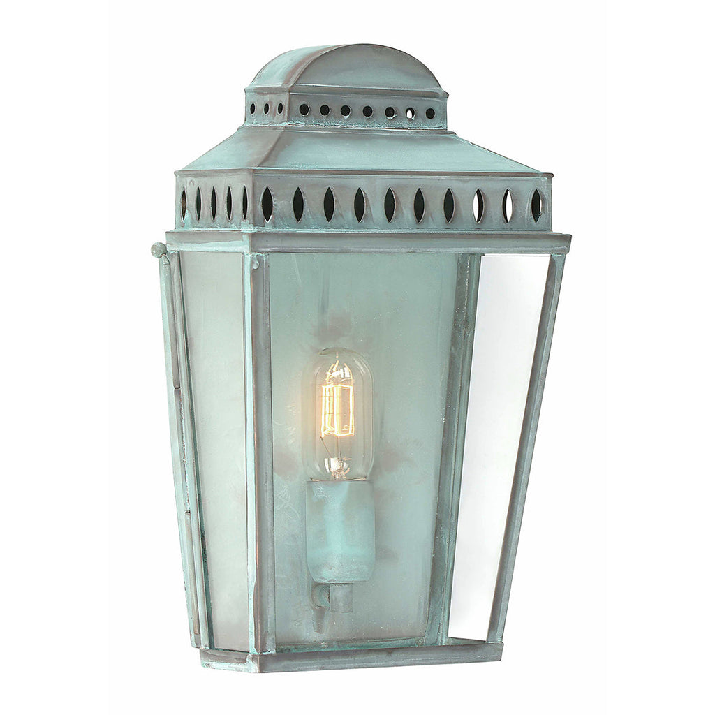 Mansion House 1 Light Wall Lantern - Verdi - Elstead Lighting