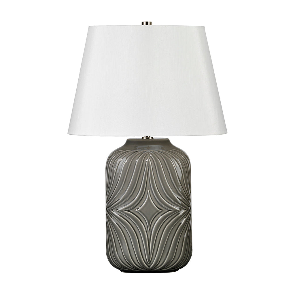 Muse 1 Light Table Lamp - Grey - Elstead Lighting