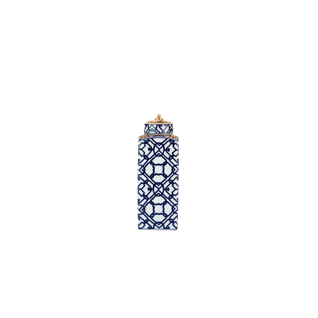 Mystic Table Lamp Blue/ White Base Only by Dar Lighting