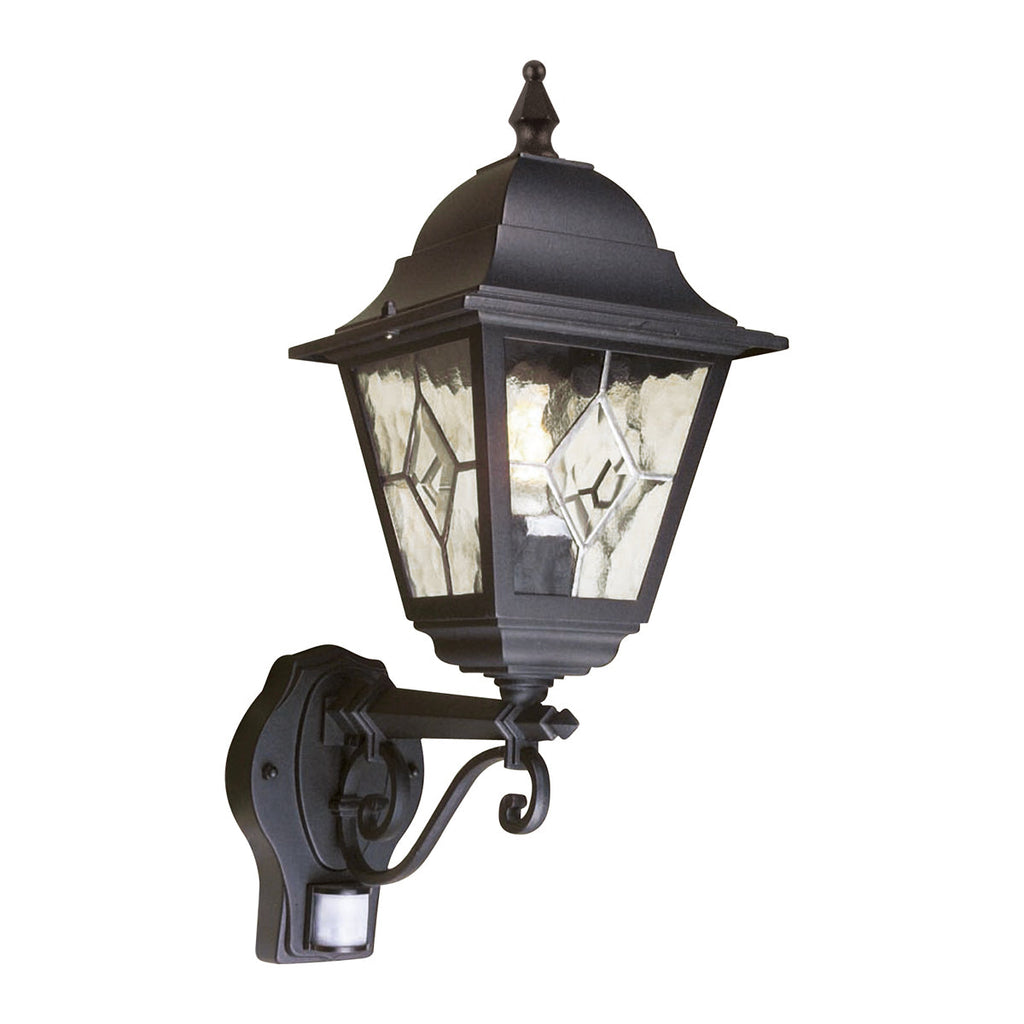Norfolk 1 Light Up Wall Lantern With PIR - Elstead Lighting