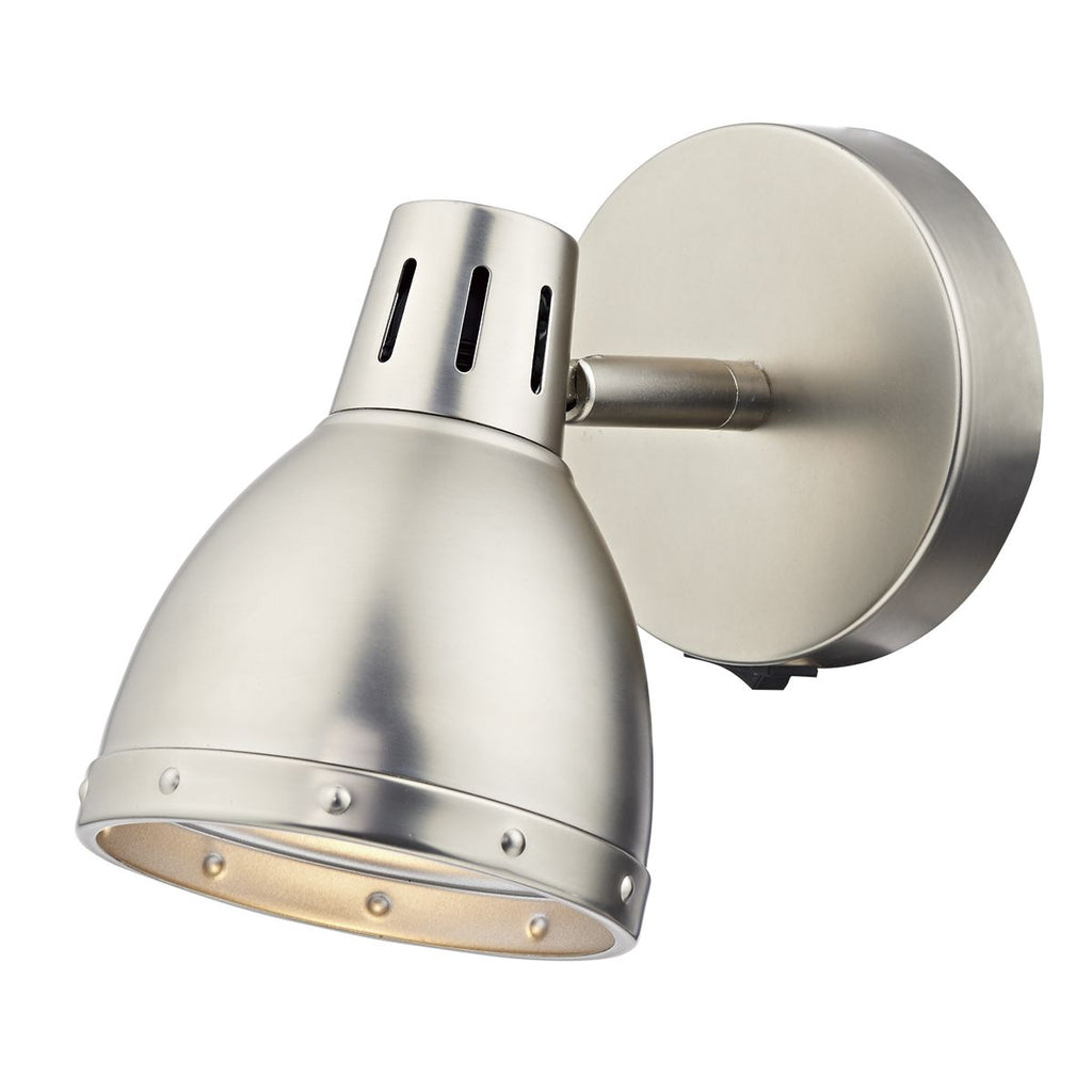 Osaka Single Spot Antique Chrome by Dar Lighting