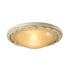 Olivia 1 Light Flush - Ivory/Gold - Elstead Lighting