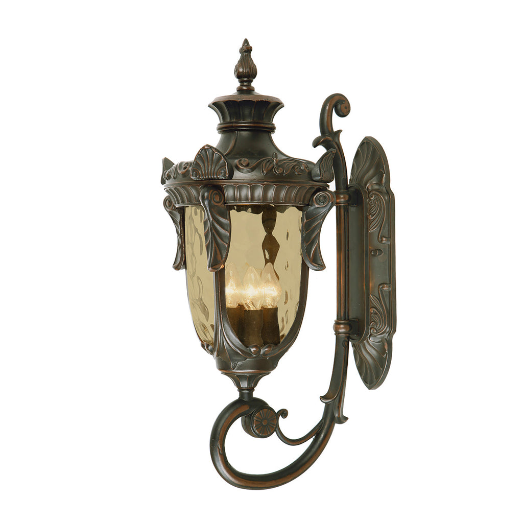Philadelphia 3 Light Large Wall Lantern - Old Bronze - Elstead Lighting