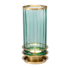 Arno Table Lamp - Green - Aged Brass by Quintiesse