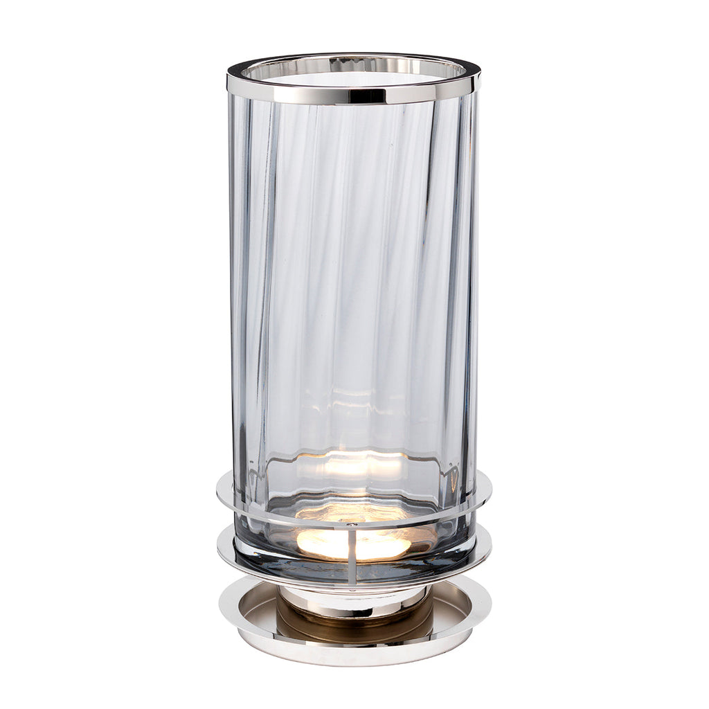 Arno Table Lamp - Smoke - Polished Nickel by Quintiesse