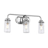 Braelyn 3 Light Wall Light - Polished Chrome by Quintiesse