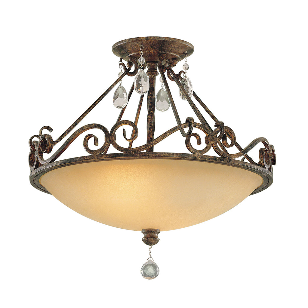 Chateau 2 Light Semi-Flush Light by Quintiesse