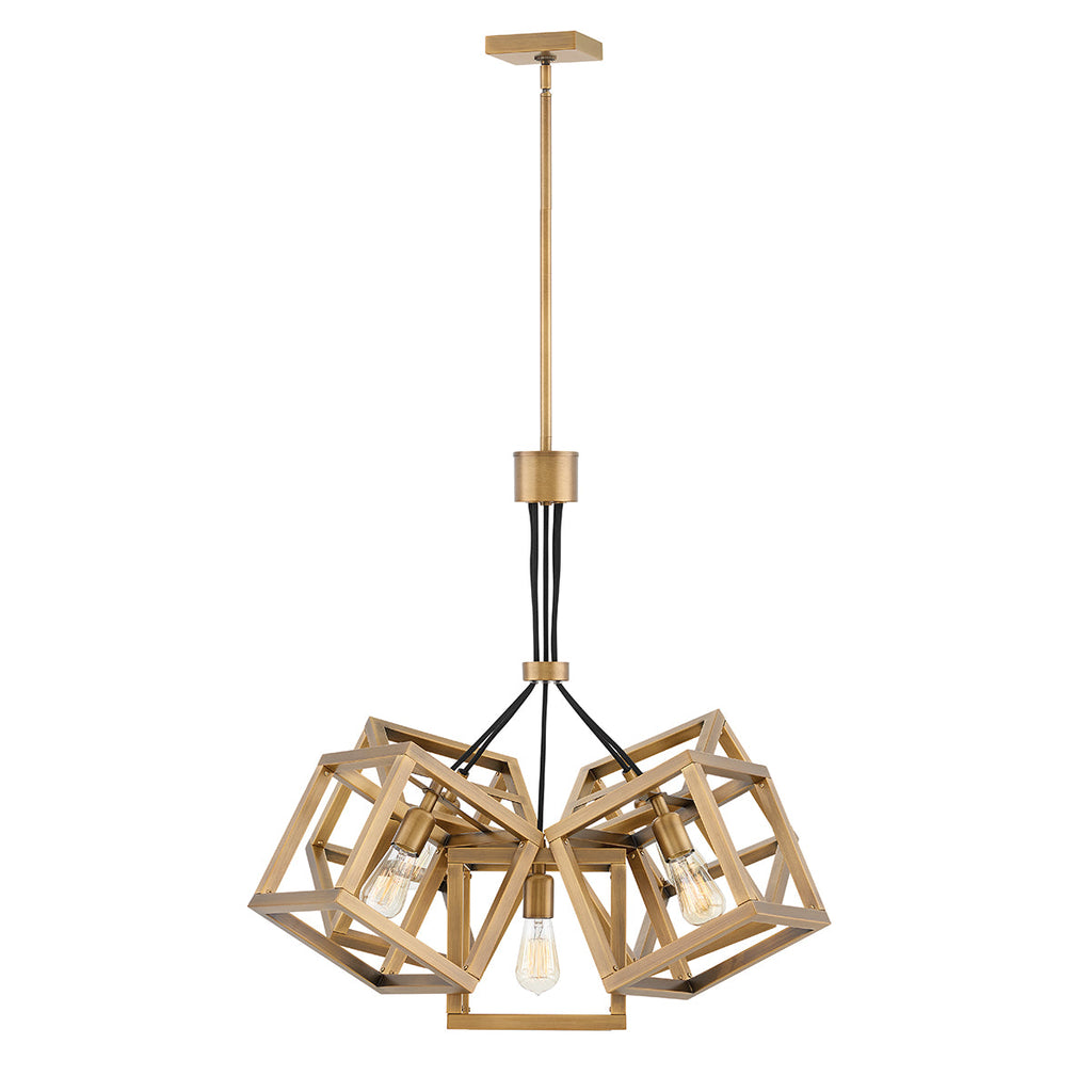 Ensemble 5 Light Pendant - Brushed Bronze by Quintiesse