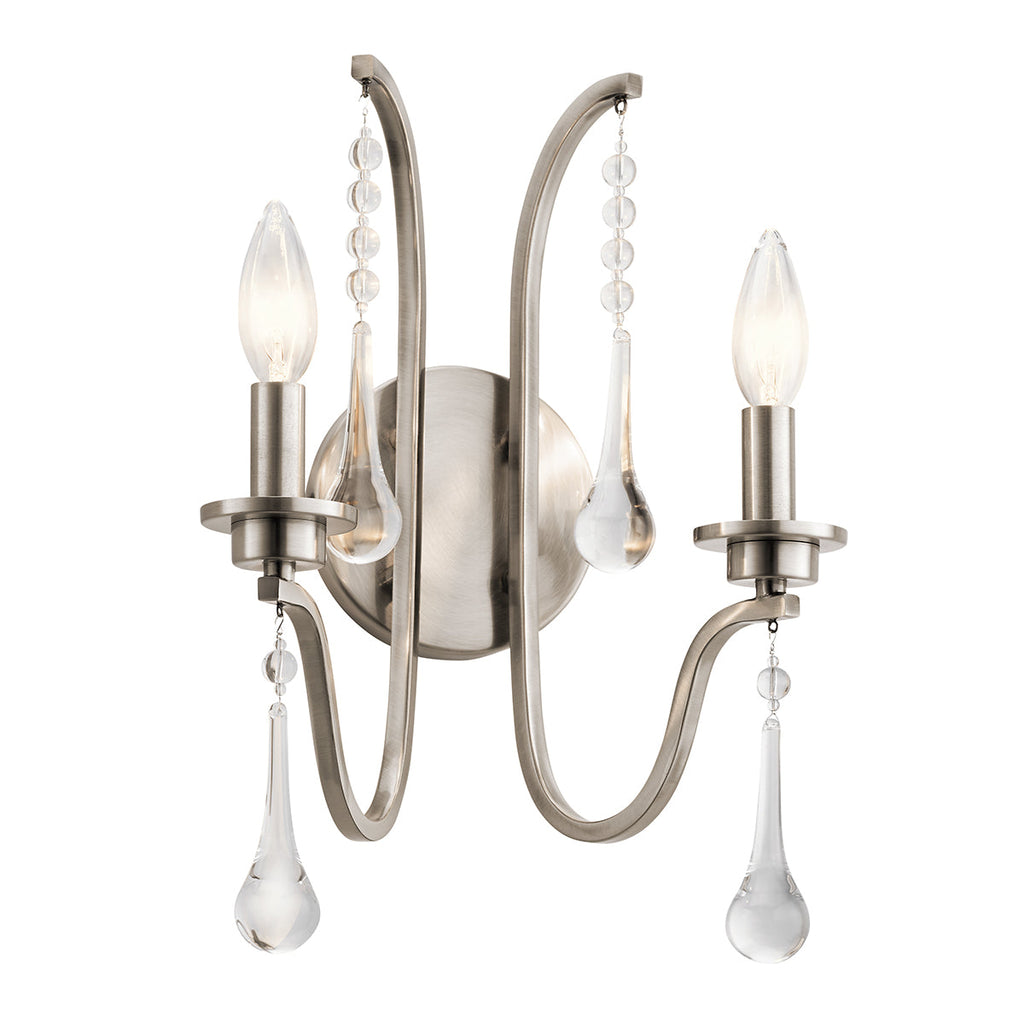 Karlee 2 Light Wall Light by Quintiesse