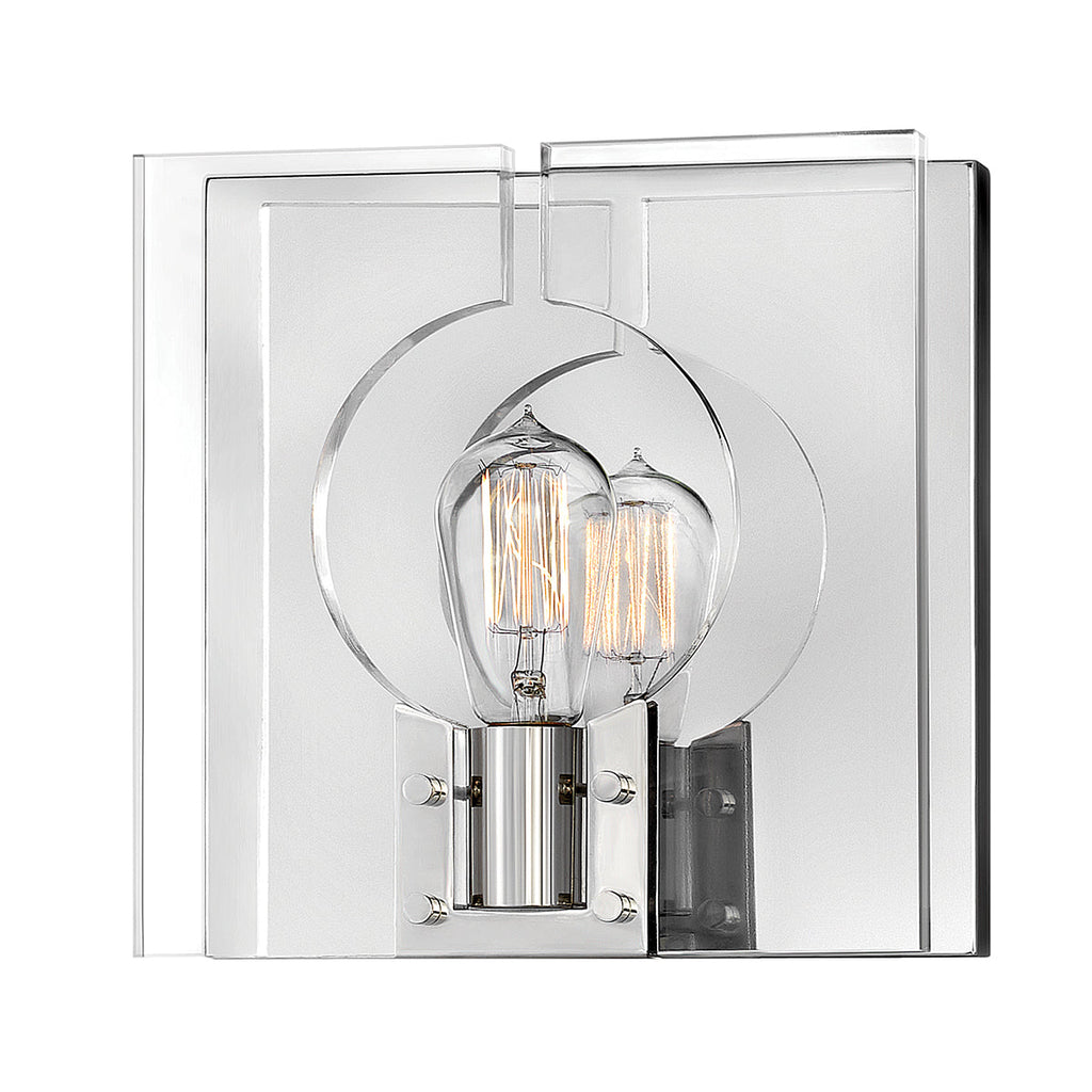 Ludlow 1 Light Wall Light  - Polished Nickel by Quintiesse