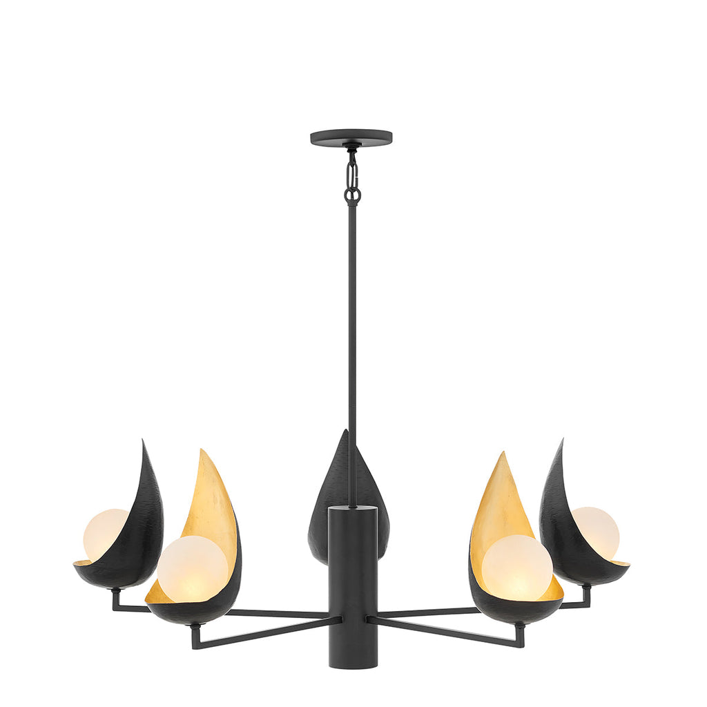 Ren 5 Light Chandelier by Quintiesse