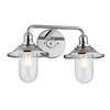 Rigby 2 Light Wall Light - Polished Chrome by Quintiesse