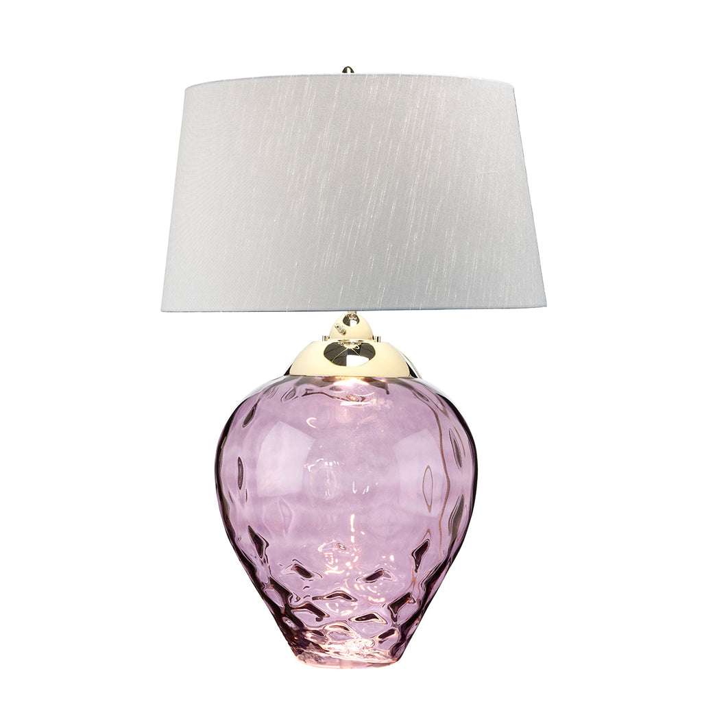 Samara Large Table Lamp - Plum by Quintiesse