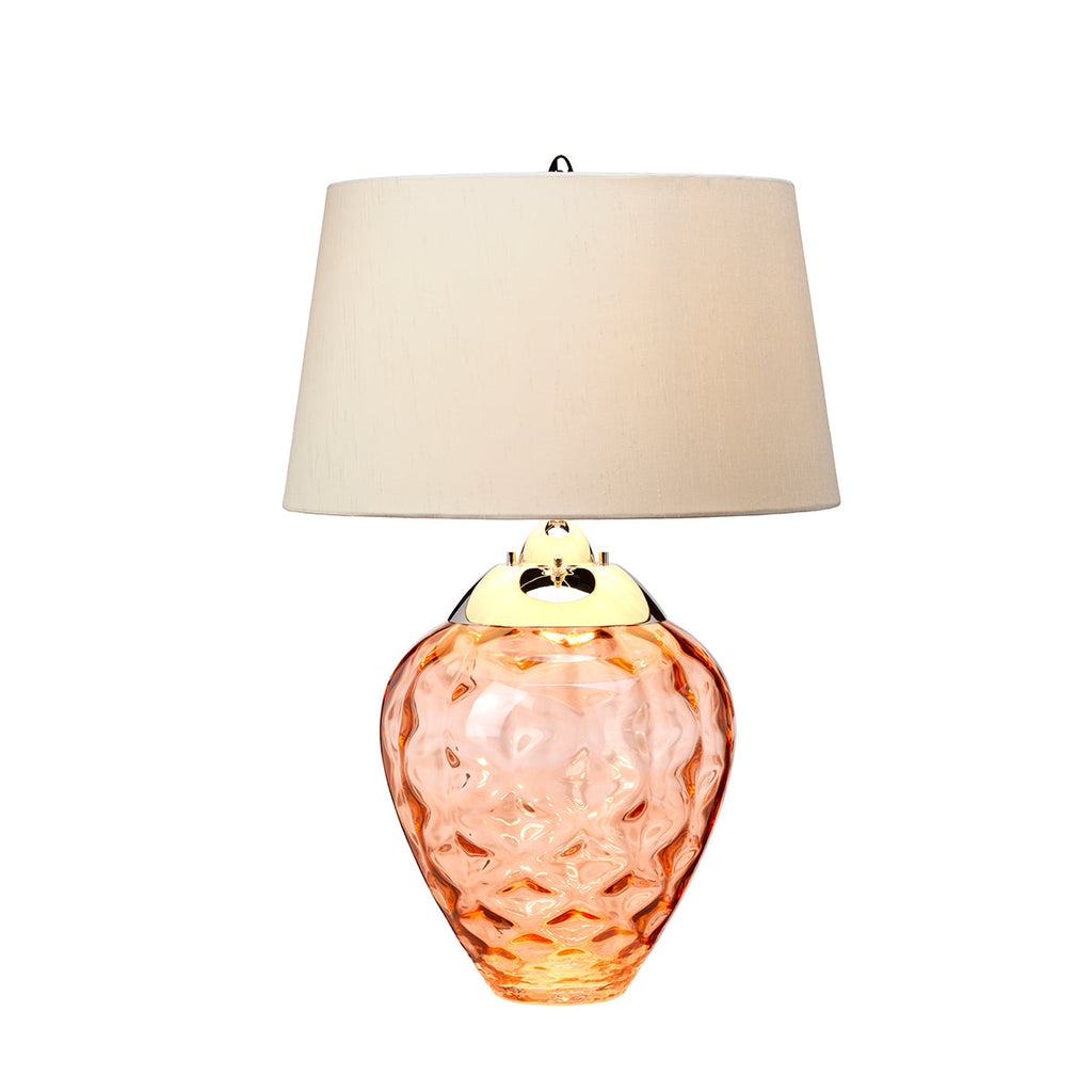 Samara Table Lamp - Salmon by Quintiesse