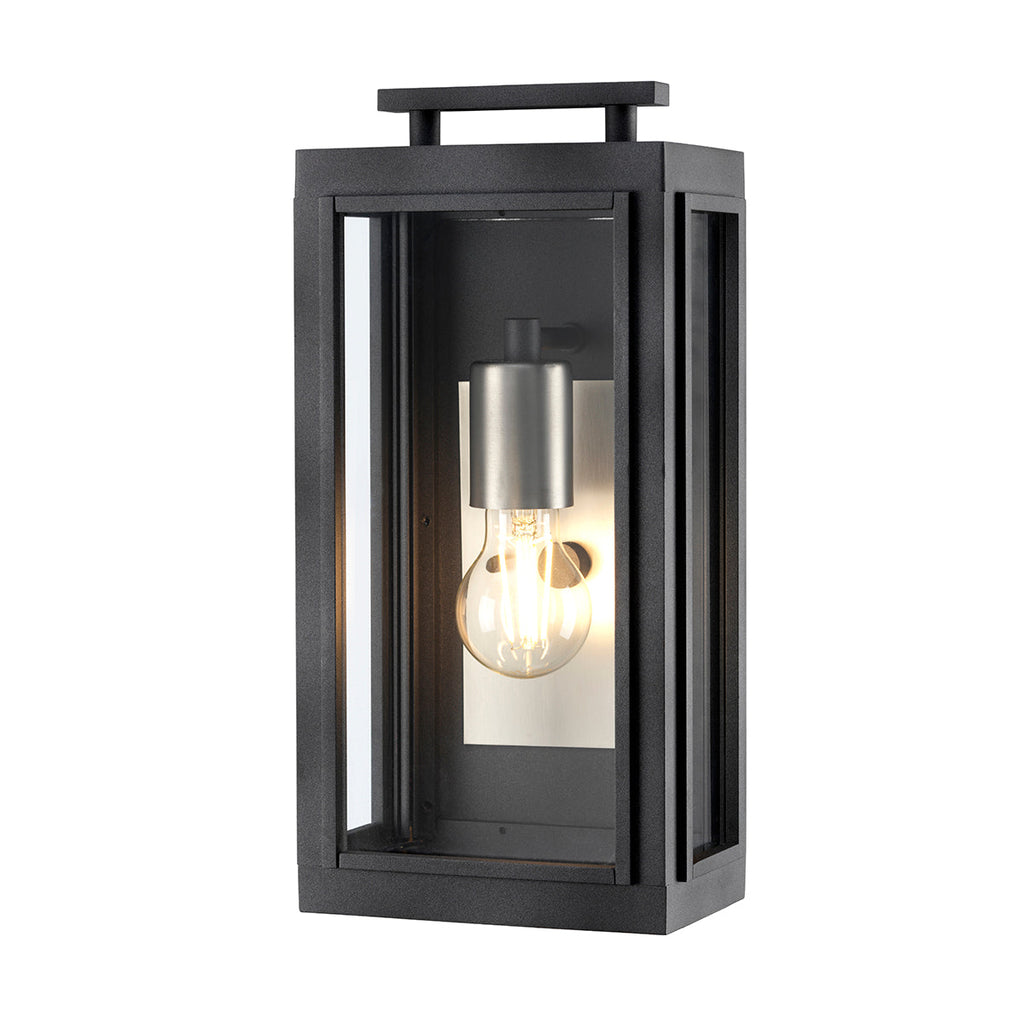 Sutcliffe 1 Light Wall Lantern - Aged Zinc by Quintiesse