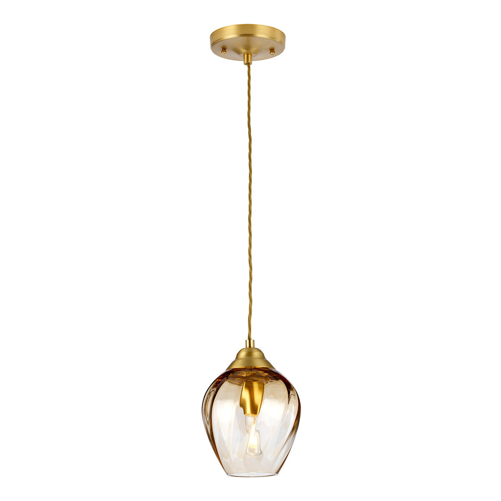 Tiber 1 Light Pendant by Quintiesse