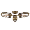 Urban Restoration 3 Light Semi Flush by Quintiesse