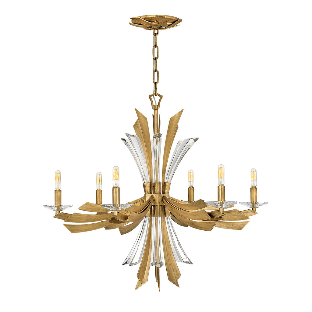 Vida 6 Light Chandelier by Quintiesse