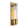 Wellington 1 Light Wall Light Aged Brass by Quintiesse