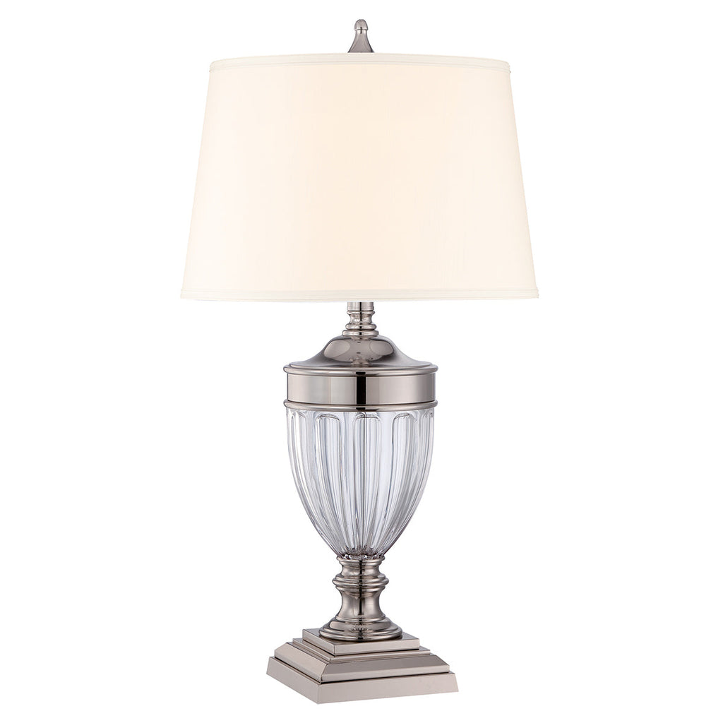 Dennison 1 Light Table Lamp - Polished Nickel - Quoizel