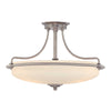 Griffin 4 Light Semi-Flush Light - Antique Nickel - Quoizel