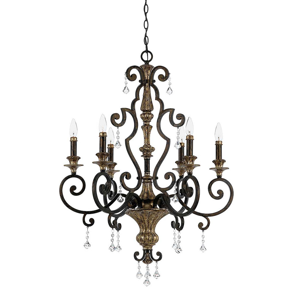 Marquette 6 Light Chandelier - Quoizel