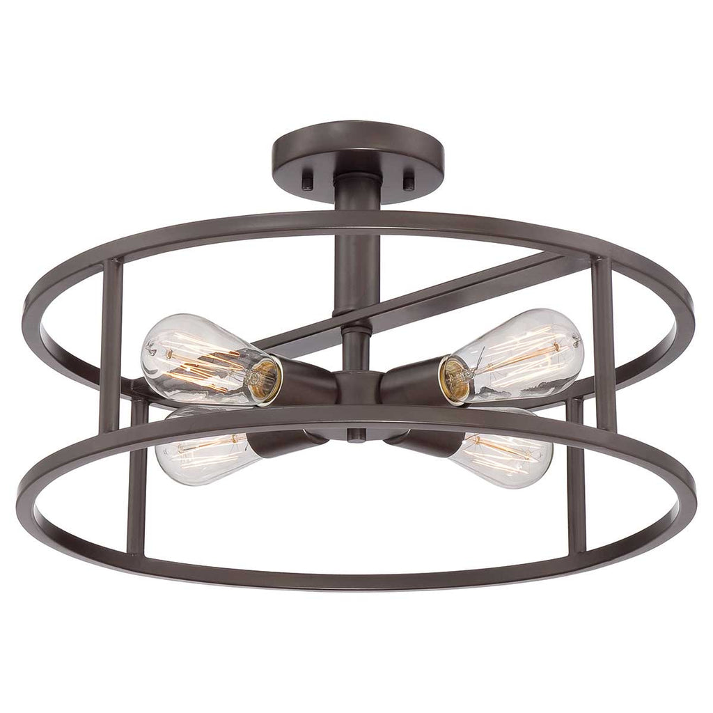 New Harbor 4 Light Semi-Flush  - Quoizel
