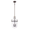 Penn Station 3 Light Pendant - Western Bronze - Quoizel