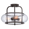 Trilogy 3 Light Medium Semi-Flush - Quoizel