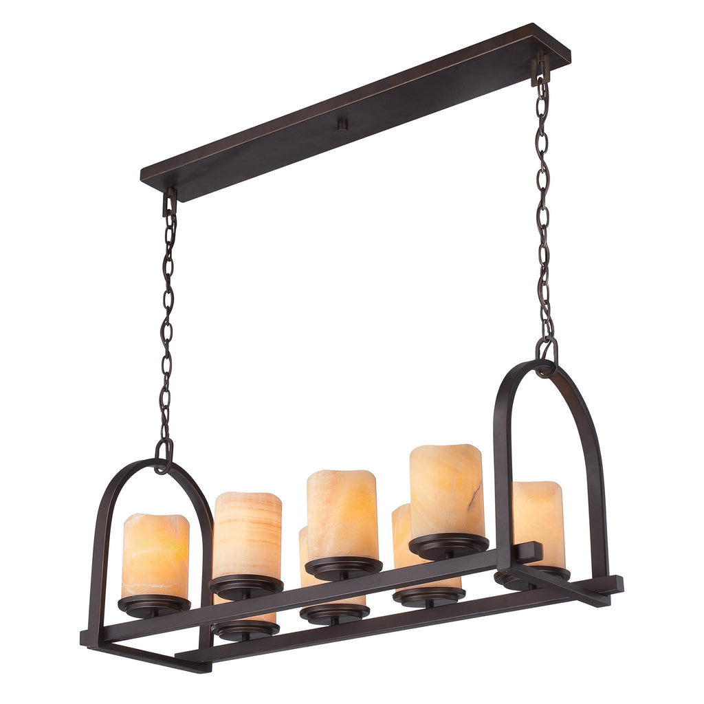 Aldora 8 Light Island Light - Quoizel