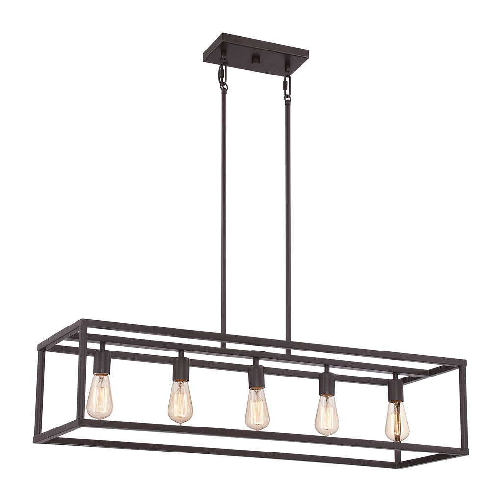 New Harbor 5 Light Island Chandelier - Quoizel